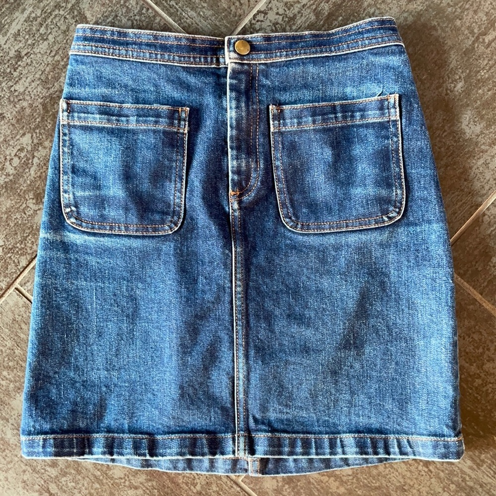 A.P.C. Rue Madame Paris mini denim skirt XS 0-2